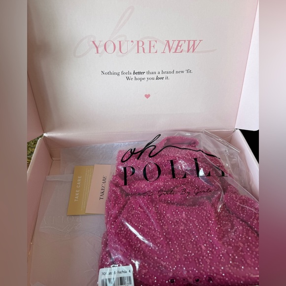 EMILION
Embellished Cut Out Mini Dress in Fuschia - Picture 4 of 13